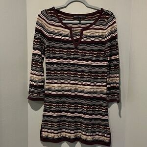 White House Black Market Striped  Tunic Sweater Size S